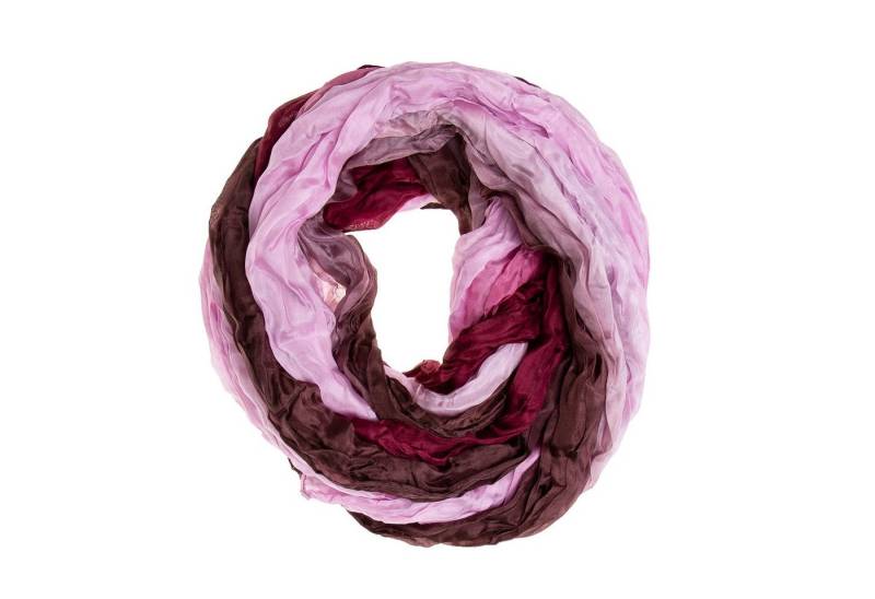 Silkroad Seidenschal Knitterschal Halstuch Schal XXL Farbverlauf bordeaux-flieder von Silkroad