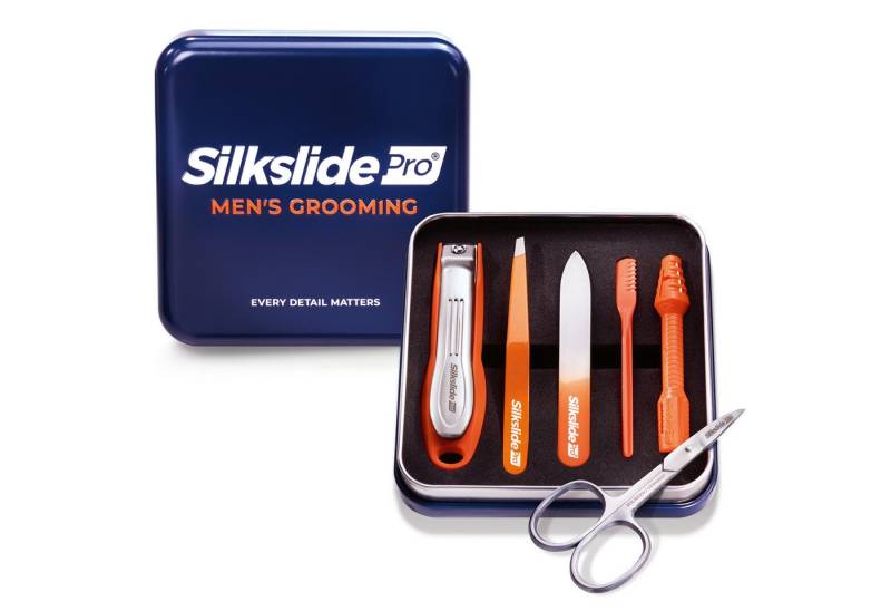 Silkslide Pro Maniküre-Etui Premium-Tools für perfekte Pflege, 25 Jahre Garantie, 8 tlg., Hochwertige Aufbewahrungsbox Silkslide Pro Maniküre-Etui Premium-Tools für perfekte Pflege, 25 Jahre Garantie, 8 tlg., Hochwertige Aufbewahrungsbox von Silkslide Pro