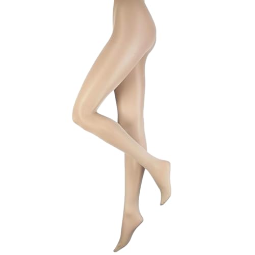 Silky, schimmernde Tanz-Strumpfhose mit Fuß Gr. Small aduLarge Hoch, Toast von Silky