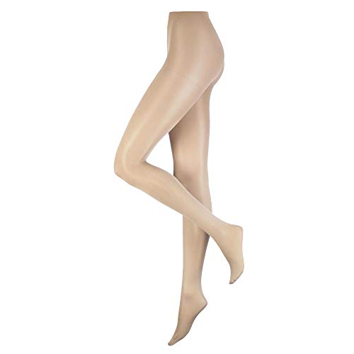 Silky Damen Glanz Tanz-Strumpfhose, schimmernd (XL) (Light Toast) von Silky