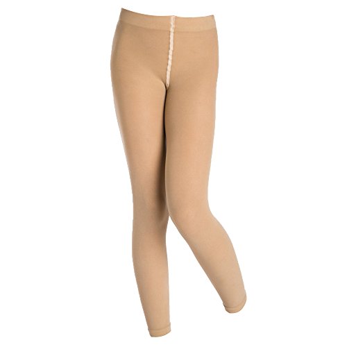 Silky Mädchen Ballett-Strumpfhose ohne Füße / Leggings (122-135 cm) (Tan) von Silky