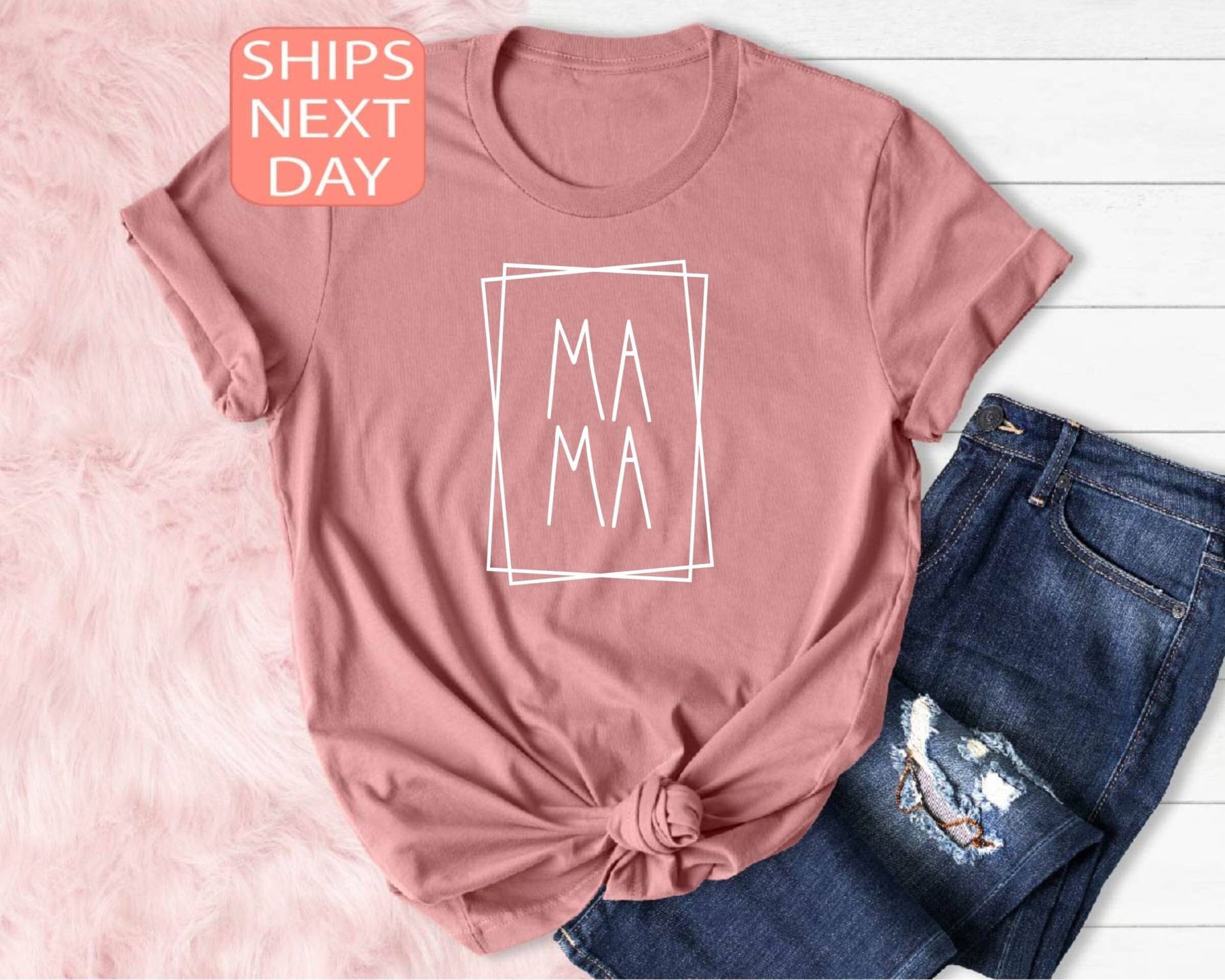 Mama Shirt, Muttertagsgeschenk, Muttertags-T-Shirt, Mama-T-Shirt, Süßes Geschenk Für Mama, Shirt Frauen von SilkywayApparel