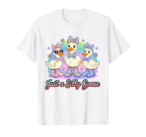 Silly Goose On The Loose Cute Goose Funny Silly Goose Girl T-Shirt Silly Goose On The Loose Cute Goose Funny Silly Goose Girl T-Shirt von Silly Goose On The Loose Girls Club Apparel