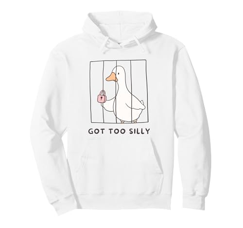 Funny Goose wurde hinter Gittern zu albern Goose Toddlers Kids Pullover Hoodie von Silly Hilarious Goose Jokes Dads Moms Kids Boys