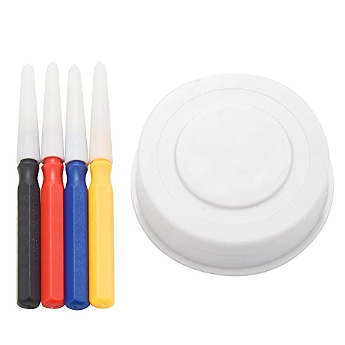 Silriku Uhr ÖLer Set, Uhrmacher Reparatur Werkzeug 1 ÖL Becher 4 ÖL Stift, Anzug für Verschiedene GrößEn, Uhren Reparatur Set von Silriku