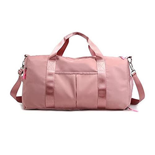 Bai Shi Wu Große Outdoor-Sporttasche für Damen, Fitness, nass und trocken, Herren-Sporttasche, rosa, wasserdichte Reise-Trainingstasche, Turnbeutel (Farbe: Pink) von SilteD