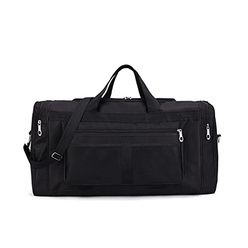 Bai Shi Wu Herren-Sporttasche für Fitnessstudio, Outdoor, Umhängetasche, Reisehandtasche, große multifunktionale, Faltbare Reisetasche, lässige Umhängetasche, Sporttaschen (Farbe: Schwarz) von SilteD