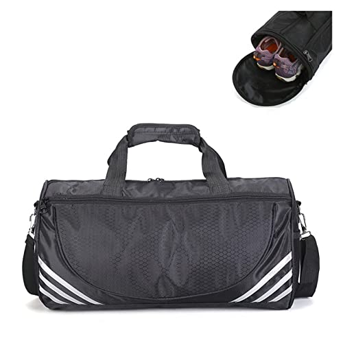 Bai Shi Wu Sport-Turnbeutel für Damen und Herren, Fitness für Yoga, Nylon, Yoga, Reisen, Training, Ultraleicht, Duffle-Schuhe, kleine Sporttasche, Turnbeutel (Farbe: Silverl Shoes) von SilteD