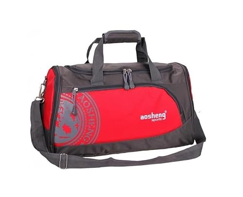 Herren-Sporttasche für Damen, Fitness, Fitnessstudio, Bolsa, Training, Fitnessstudio, Kleidung, Handtasche, 25 l, Schuhfach, Umhängetasche, Schultertasche, Reisetasche, Sporttaschen (Farbe: Rot) von SilteD