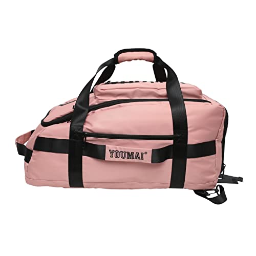 SilteD Übungstraining Fitnesstasche Trocken-Nass-Trennung Männliche Handgepäcktasche Große Kapazität Einzelschulter-Kuriertasche Turnbeutel (Farbe: Rosa) von SilteD