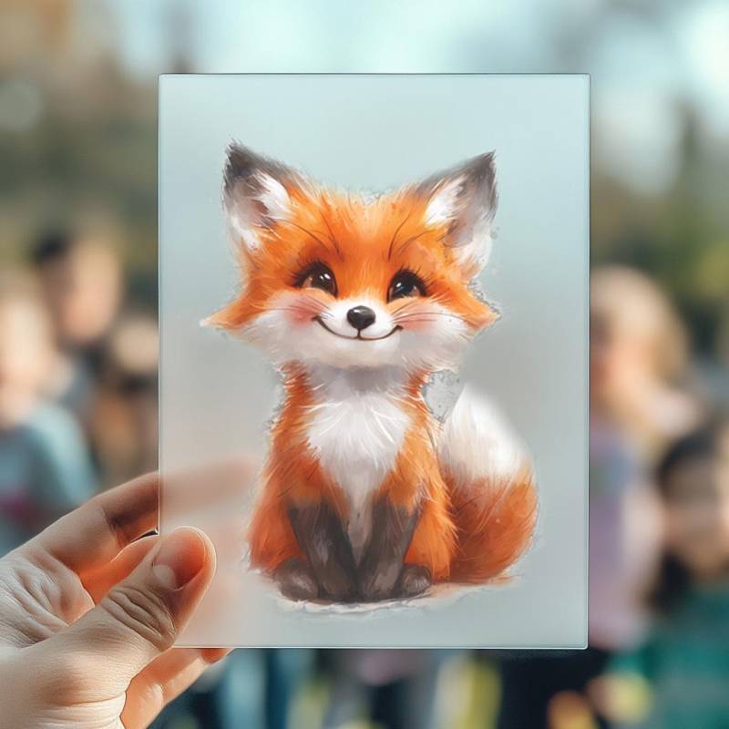 Hochwertiges Bügelbild "Fuchs" - Umweltfreundliche Textilveredelung Mit Detailreichem Design von SiluriClothing