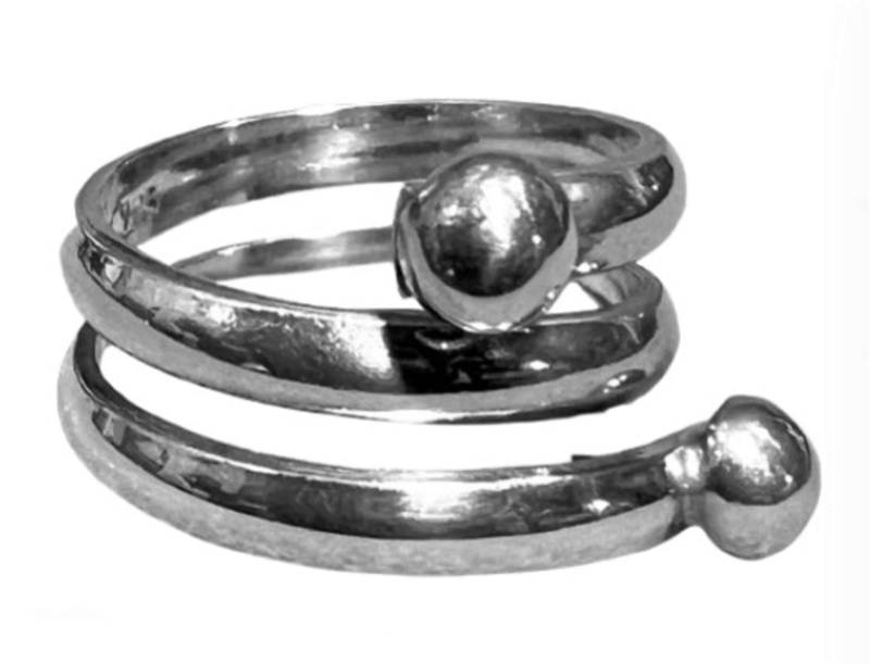 Swirl Wrap Ring Größe 7 R630 Silber von Silvagem