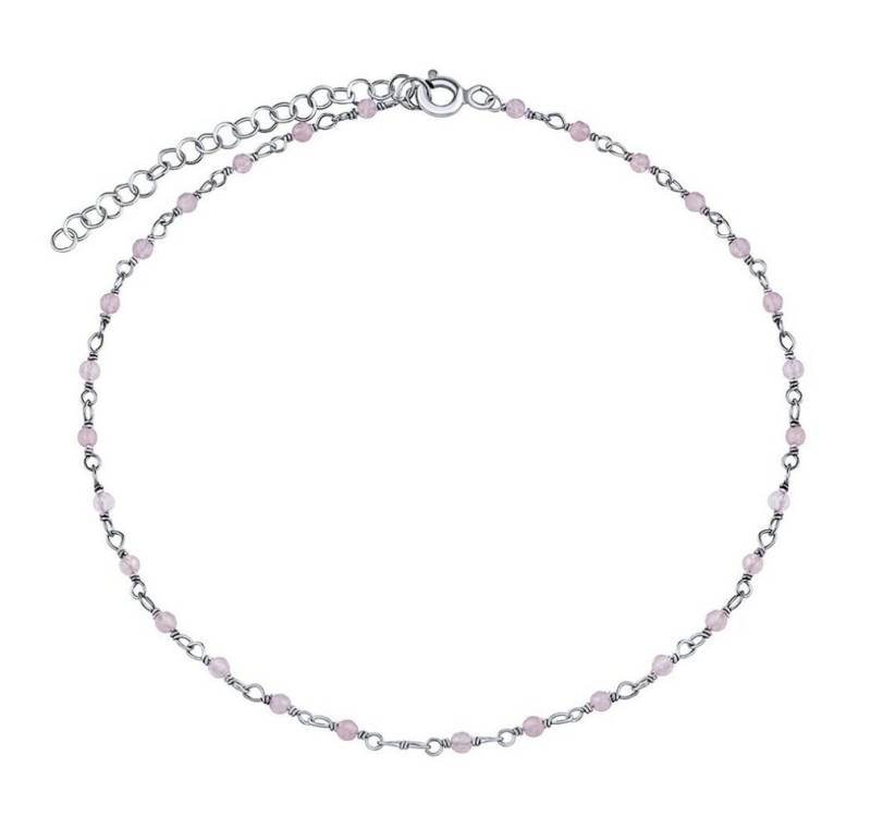 Silvego Armband Silver bracelet with genuine Arika rose gold 2mm INS1007BRQ von Silvego