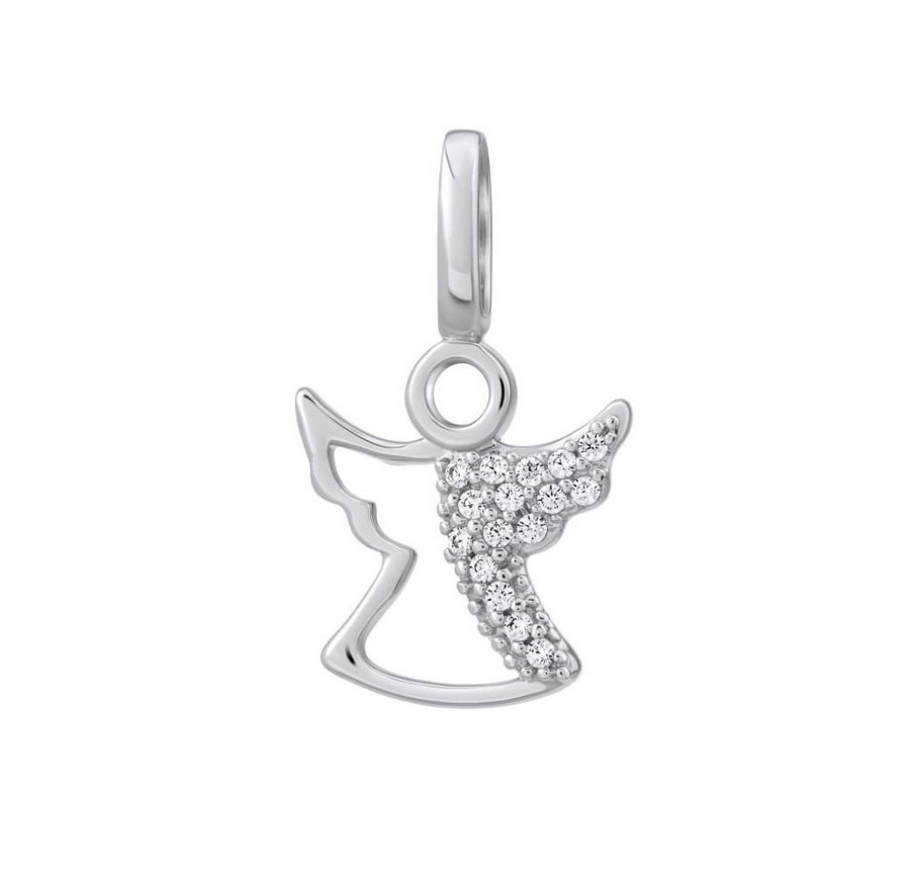 Silvego Fingerring Glittering silver Angel pendant with zircons Iris FW9292 von Silvego