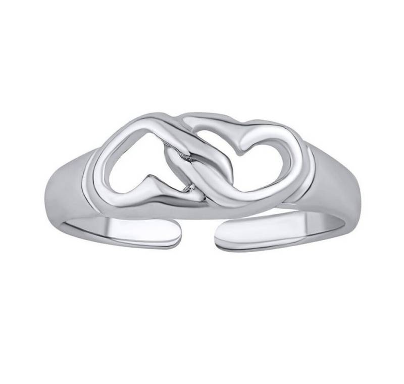 Silvego Fingerring Open silver ring on the leg of the heart Acana PRM12186R von Silvego