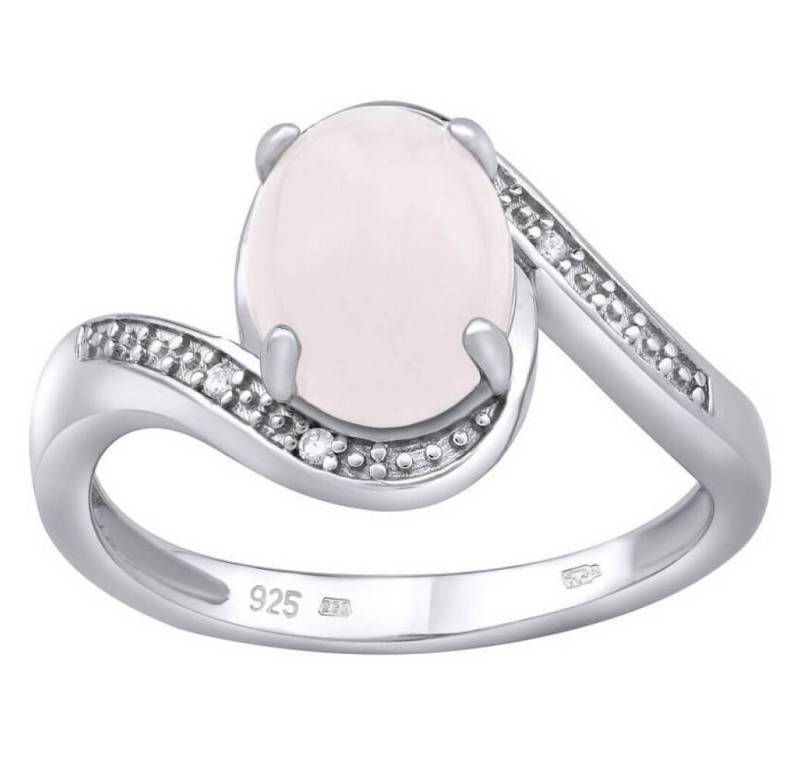 Silvego Fingerring Silberring mit natürlicher Rosette JST14809RO - Kreislauf: 56 mm von Silvego