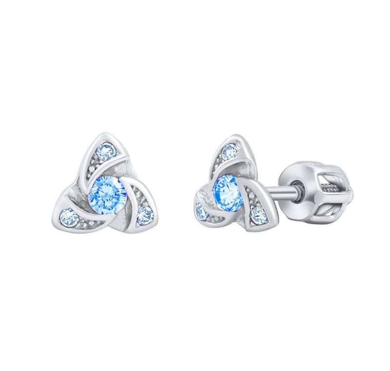 Silvego Ohrring-Set AVA Silver Earrings with Blue Brilliance Zirconia B70497BDSLB von Silvego
