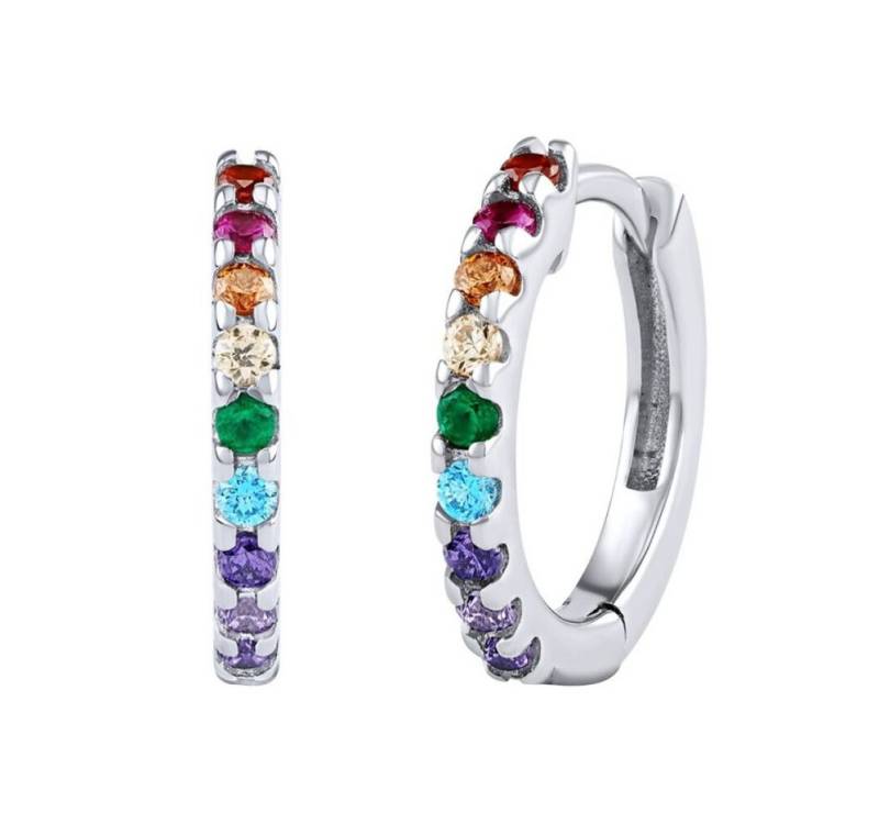 Silvego Ohrring-Set Daymen Silver Hoop Earrings with Brilliance Zirconia DCC20480EC von Silvego