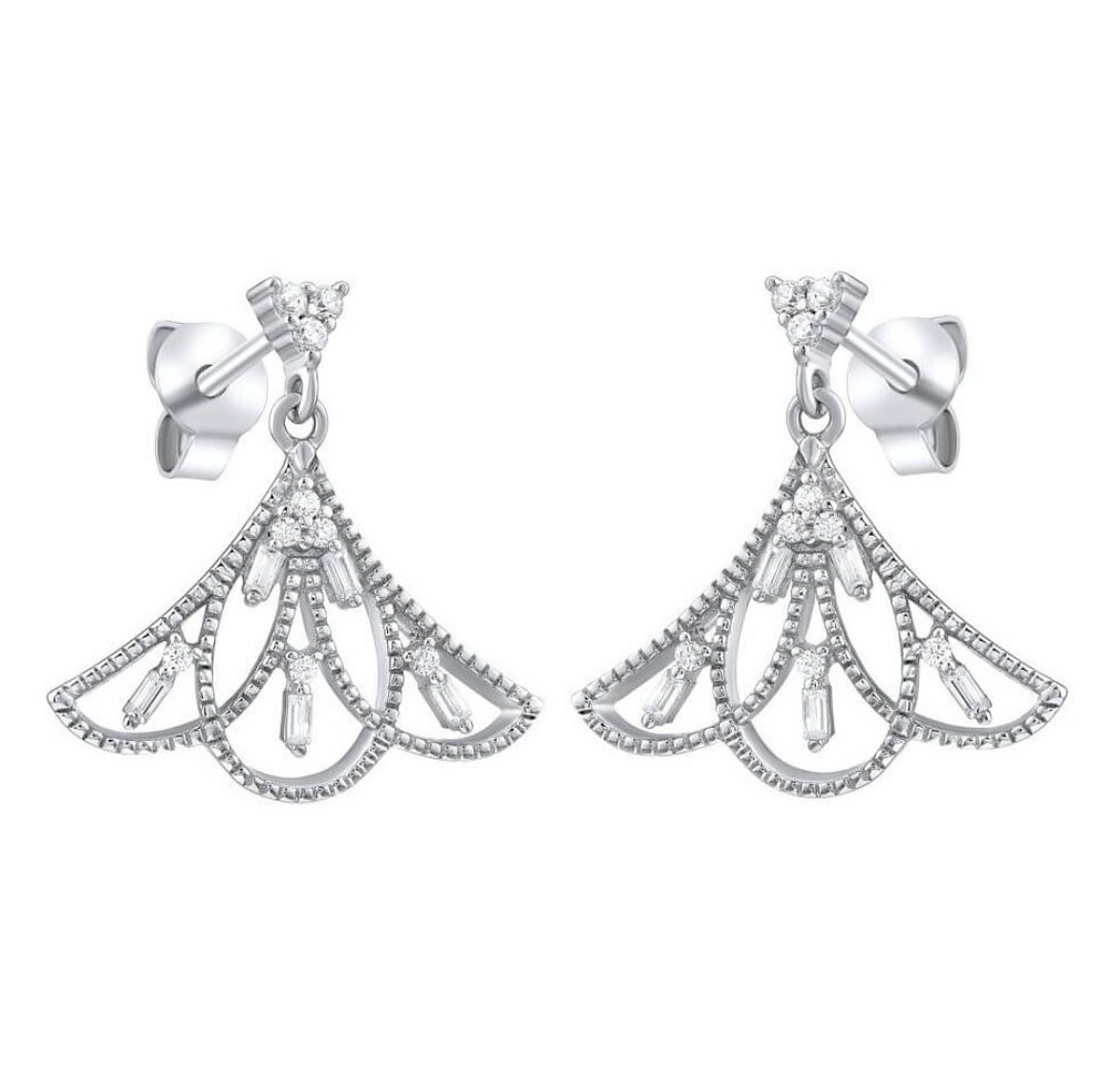 Silvego Ohrring-Set Design silver earrings with zircons MW14500 von Silvego