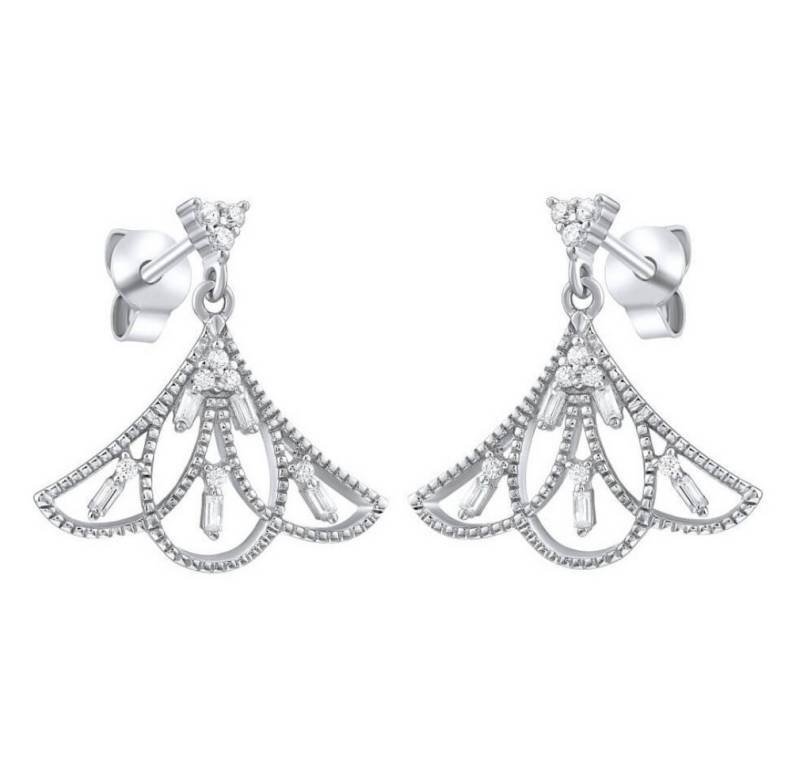 Silvego Ohrring-Set Design silver earrings with zircons MW14500 von Silvego