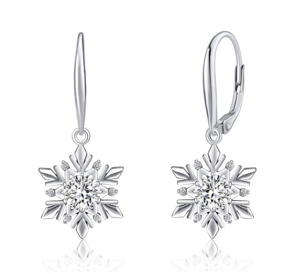 Silvego Ohrring-Set Elegant Silver Earrings Snowflake JJJE0811sw von Silvego