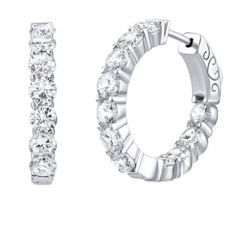 Silvego Ohrring-Set Luxury round earrings with zircons MW02722A von Silvego