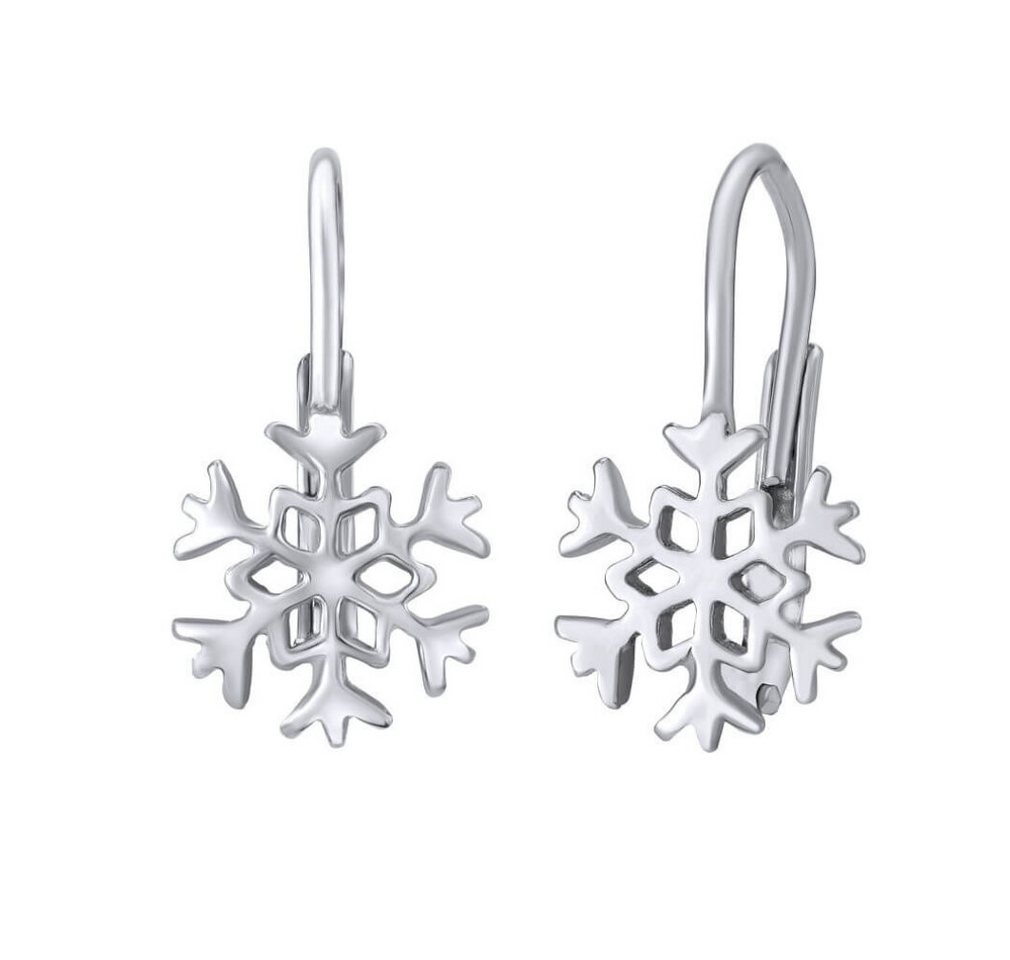 Silvego Ohrring-Set Silver earrings Snowflake B70566 von Silvego
