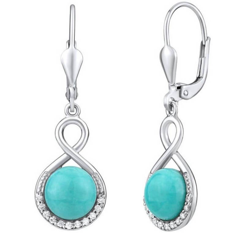 Silvego Ohrring-Set Silver earrings with natural Turquoise JST14710TU von Silvego