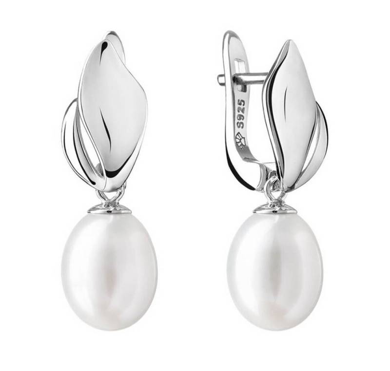 Silvego Ohrring-Set Silver earrings with real white pearls Maeve GRP19481EW von Silvego