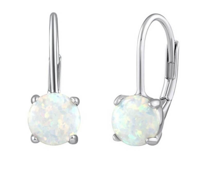 Silvego Ohrring-Set Silver earrings with white synthetic opal LPS1398W Silvego Ohrring-Set Silver earrings with white synthetic opal LPS1398W von Silvego