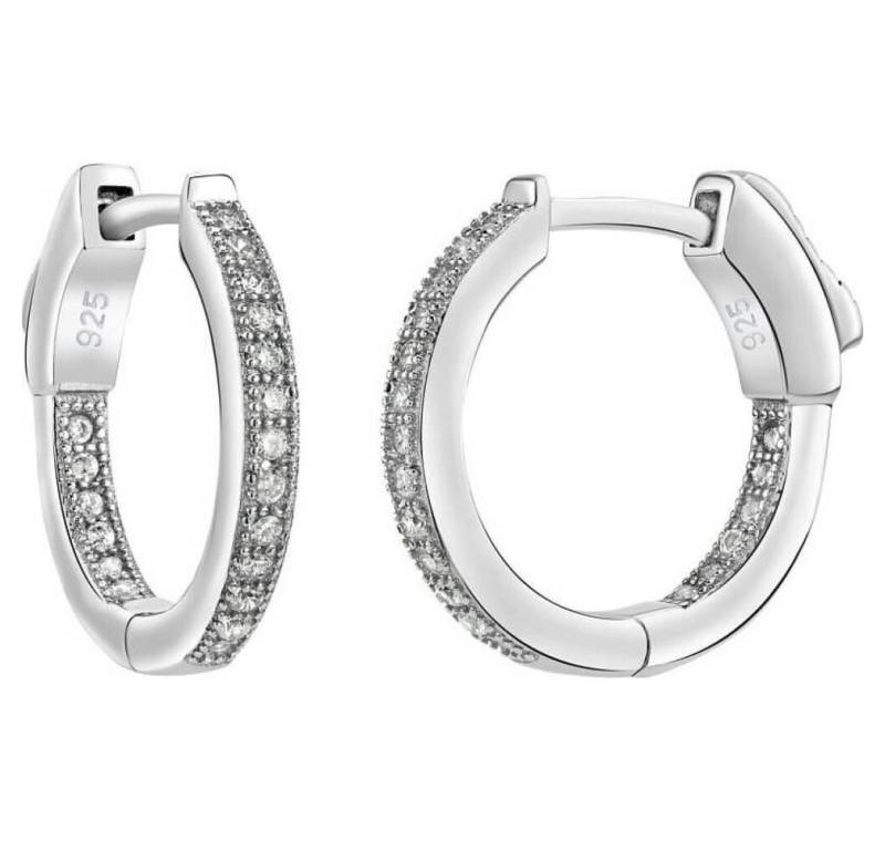 Silvego Ohrring-Set Silver earrings with zircons JASMIN JJJE0105 with a unique clasp von Silvego