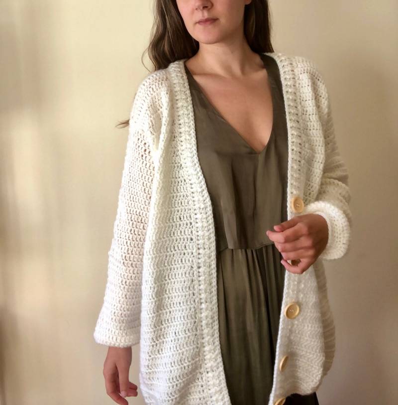 strickjacke, Button-Down-Wolljacke, Winterstrickjacke, Geschenke Für Frauen, Weihnachtsgeschenke, Handgemachte Geschenke von SilveiraHandmade