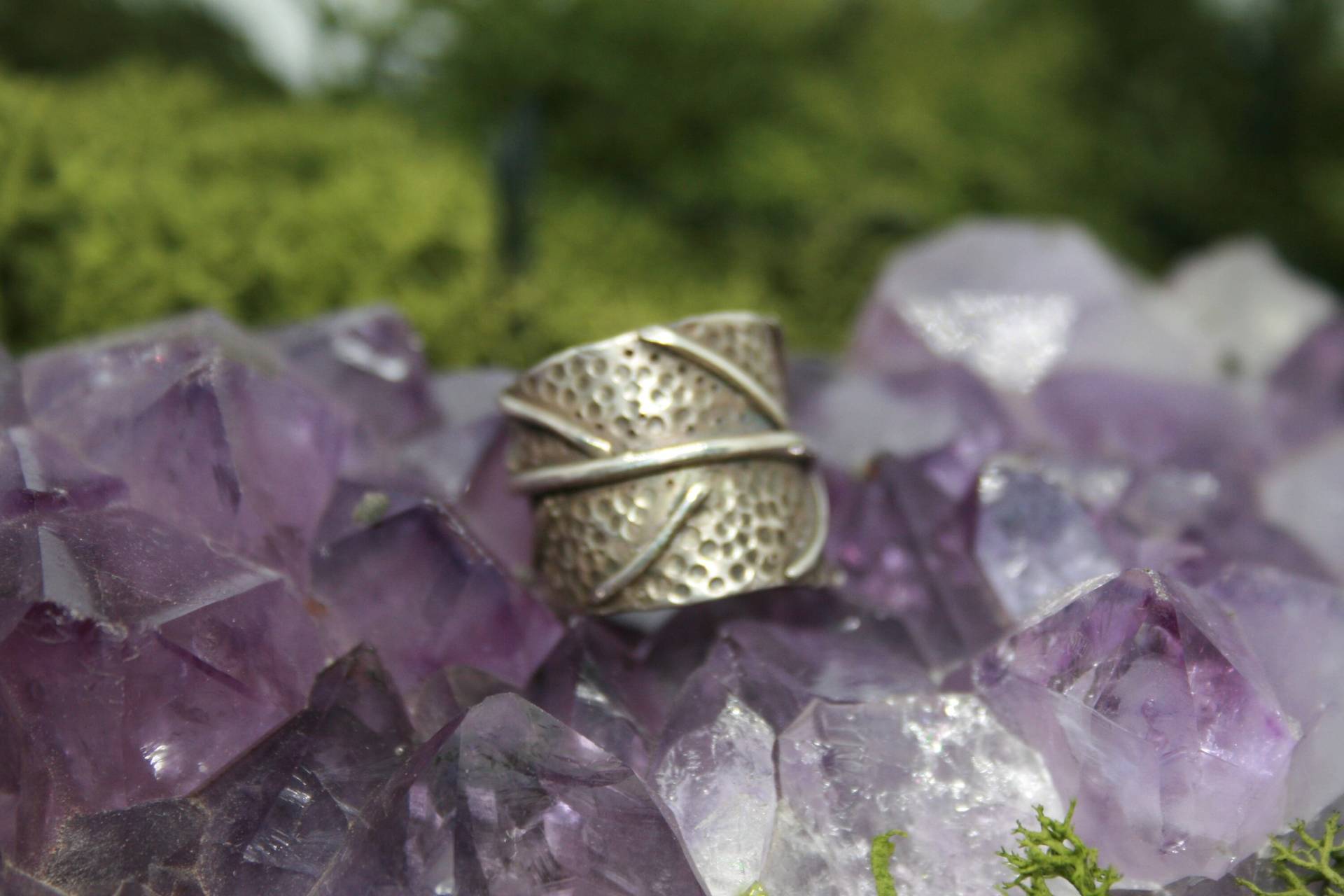 Handgemachte Sterling 925 Silber Blatt Wickeln Ring, Gepunzt Handgemachte Sterling 925 Silber Blatt Wickeln Ring, Gepunzt von Silvenwitch
