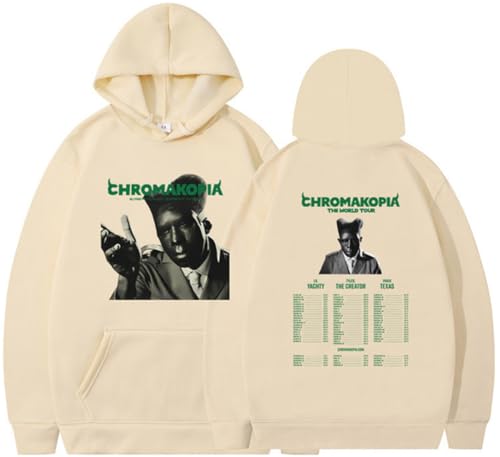 Silver Basic Chromakopia The Creator Erwachsene langärmelige Street Hip Hop Retro Sport Hoodie-Khaki-2XL1 von Silver Basic