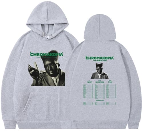 Silver Basic Chromakopia Tyler Hip-Hop bedruckter Herren Hoodie in Übergröße-LightGrey-L1 von Silver Basic