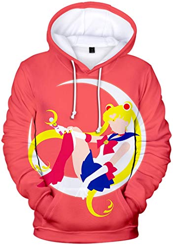 Silver Basic Damen Kapuzenpullover Crystal Anime Space Manga Hooded Sweatshirt Hoodie 4572-S2 von Silver Basic