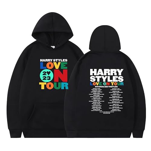 Silver Basic Harry Styles Love On Tour Damen Herren Hip Hop Langärmeliger Pullover mit Kapuze-HEIBAI-M1 von Silver Basic