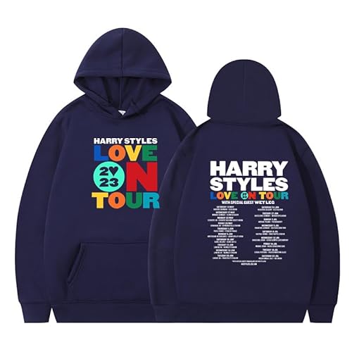 Silver Basic Harry Styles Love On Tour Damen Herren Hip Hop Langärmeliger Pullover mit Kapuze-ZQBAI-L1 von Silver Basic