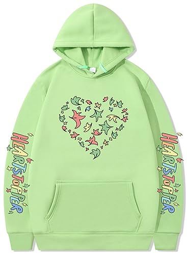 Silver Basic Heartstopper Herren Damen Weicher Pullover aus Plüsch Sportswear Top-FruitGreen-M1 von Silver Basic
