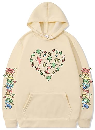 Silver Basic Heartstopper Herren Damen Weicher Pullover aus Plüsch Sportswear Top-Khaki-L1 von Silver Basic