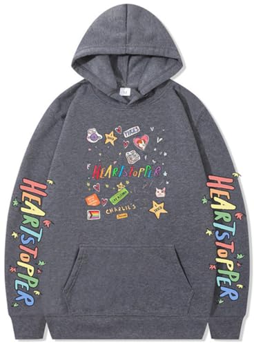 Silver Basic Heartstopper Nick and Charlie Boys Meet Boys Jacke Jacke Jacke für Erwachsene-DeepGrey-M1 von Silver Basic