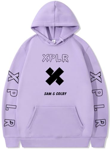 Silver Basic Herren/Damen Sam & Colby XPLR Hip Hop Plüschpullover mit Kapuze Entspannt und lässig-QIANZIHEI-M1 von Silver Basic