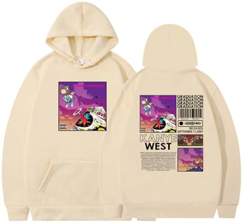 Silver Basic Herren Damen Graduation Hatted Fashion Retro Hip Hop Pullover-KQBlack-L1 von Silver Basic