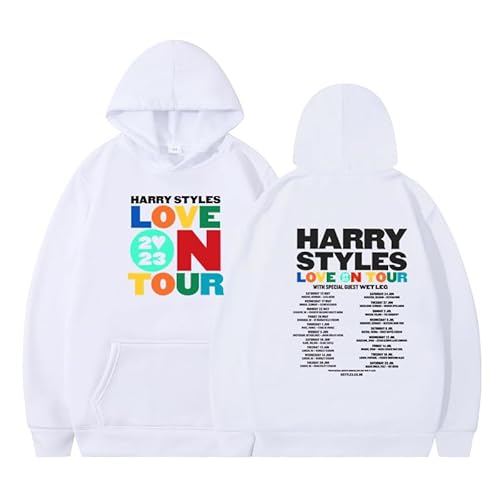 Silver Basic Herren Harry Styles Love On Tour 2023 Kapuzenpullover Herbst Mode Sport Freizeit-BAIHEI-M1 von Silver Basic