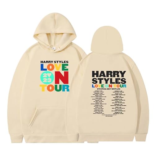 Silver Basic Herren Harry Styles Love On Tour 2023 Kapuzenpullover Herbst Mode Sport Freizeit-KAQIHEI-M1 von Silver Basic