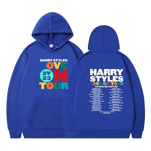 Silver Basic Herren Harry Styles Love On Tour 2023 Kapuzenpullover Herbst Mode Sport Freizeit-LANBAI-M1 von Silver Basic