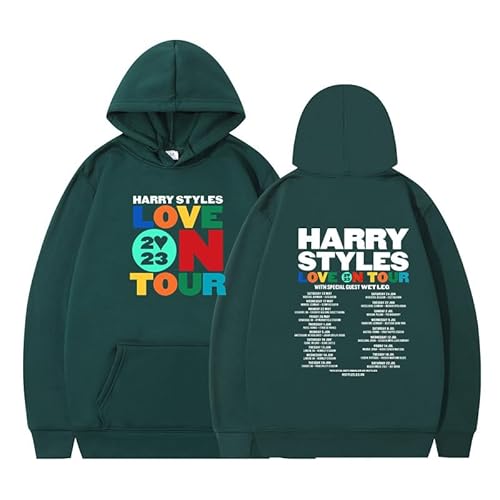 Silver Basic Herren Harry Styles Love On Tour 2023 Kapuzenpullover Herbst Mode Sport Freizeit-MOLVBAI-3XL1 von Silver Basic