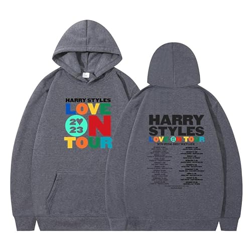 Silver Basic Herren Harry Styles Love On Tour 2023 Kapuzenpullover Herbst Mode Sport Freizeit-SHENHUIHEI-M1 von Silver Basic