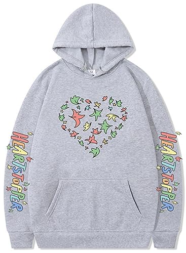 Silver Basic Herren Heartstopper Merch Nick and Charlie Langärmeliger Kapuzenpullover-LightGrey-M1 von Silver Basic