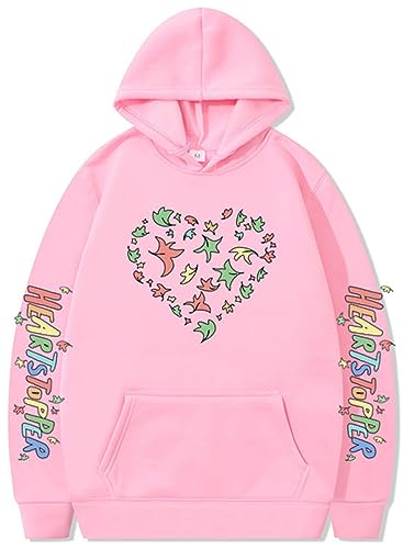 Silver Basic Herren Heartstopper Merch Nick and Charlie Langärmeliger Kapuzenpullover-Pink-XL1 von Silver Basic